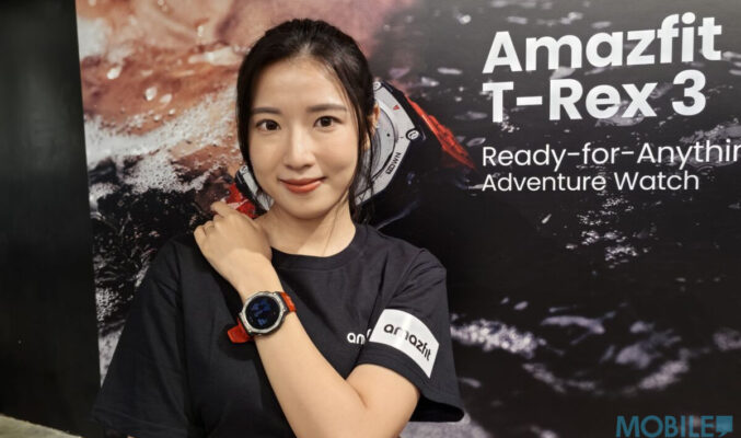 100米防水與45米潛水感測認證，Amazfit T-Rex 3 開價$1,998!