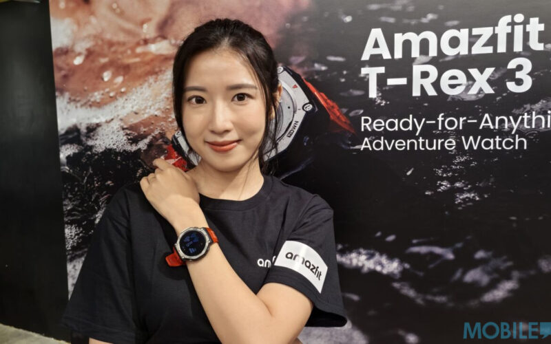 100米防水與45米潛水感測認證，Amazfit T-Rex 3 開價$1,998!